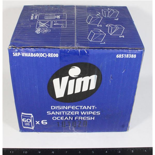 VIM POWER AND SHINE OCEAN FRESH DISINFECTANT WIPES