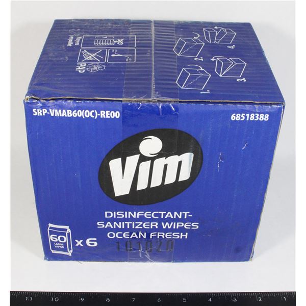 VIM POWER AND SHINE OCEAN FRESH DISINFECTANT WIPES