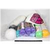 Image 1 : BOX OF YARN/KNITTING MATERIALS