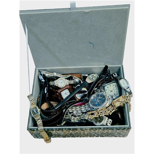 WATCHES IN GLASS BOX