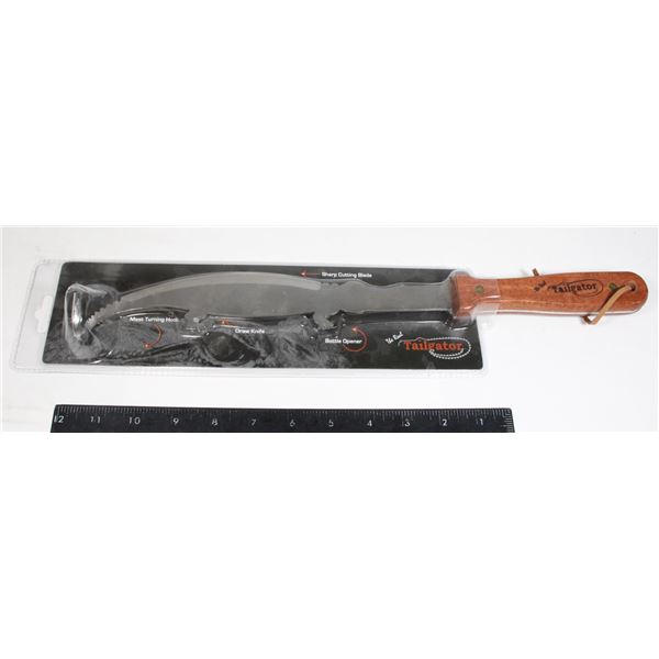 NEW TAILGATOR PATENTED COOKOUT KNIFE