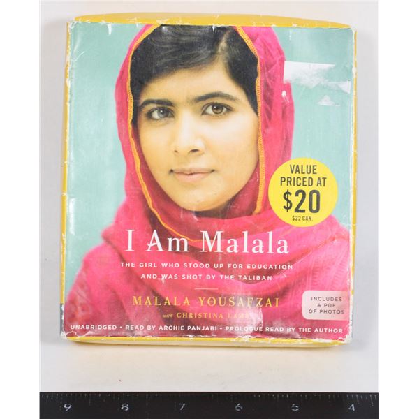 9 CD AUDIOBOOK I AM MALALA THE GIRL WHO STOOD UP