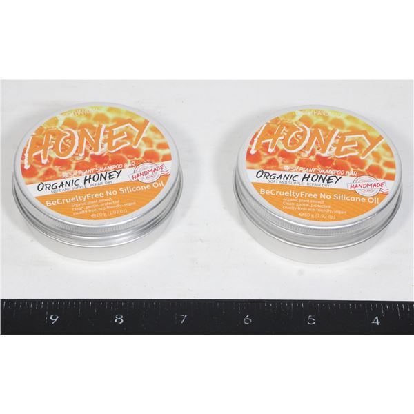 ORGANIC SHAMPOO BAR PAIR HONEY