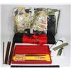 Image 1 : TWO PAIRS OF CHOPSTICKS AND CLOTHING