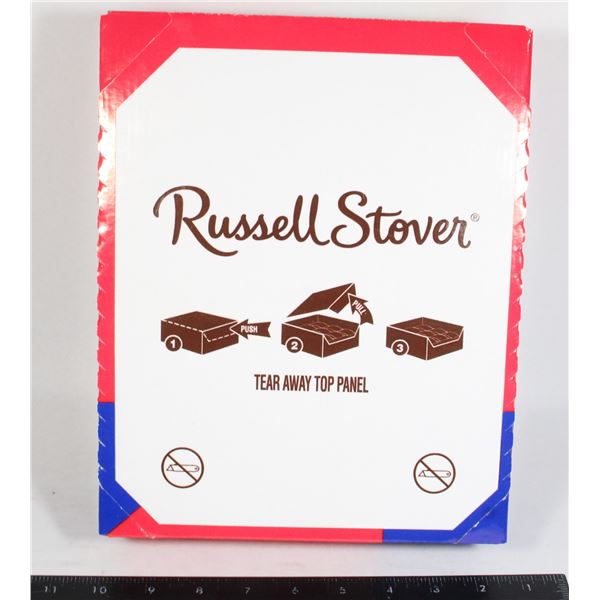 UNOPENED RUSSELL STOVER LARGE BOX DARK CHOC.
