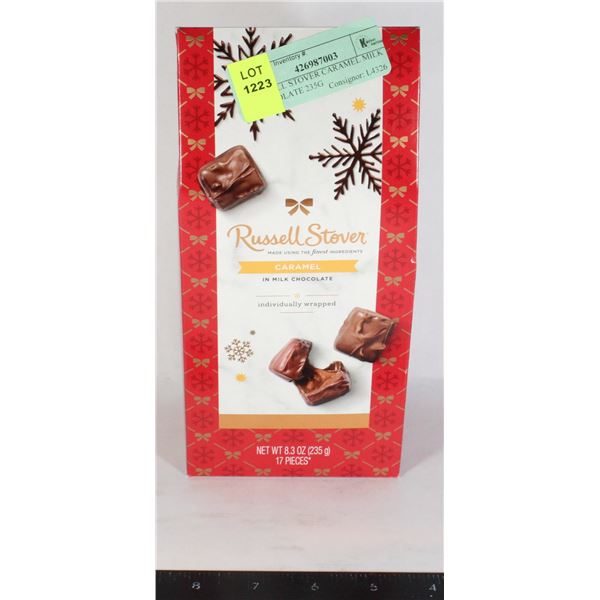 RUSSELL STOVER CARAMEL MILK CHOCOLATE 235G