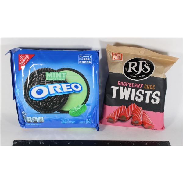 MINT OREOS / RJ'S RASPBERRY CHOC TWISTS