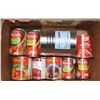 Image 1 : LARGE LOT OF CANNED TOMATOES, MACARONI, BEANS