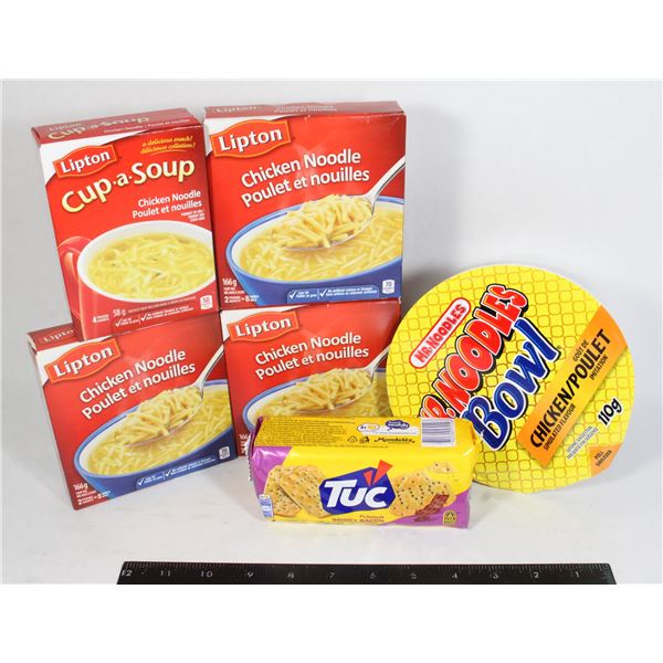 SOUP NOODLES & CRACKERS LOT 662G