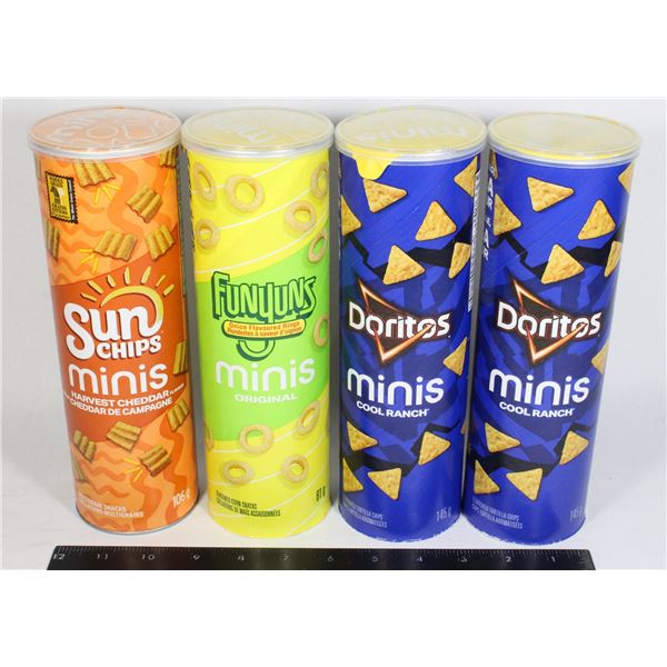 SUN CHIPS, DORITOS, FUNYUNS 81Gx4