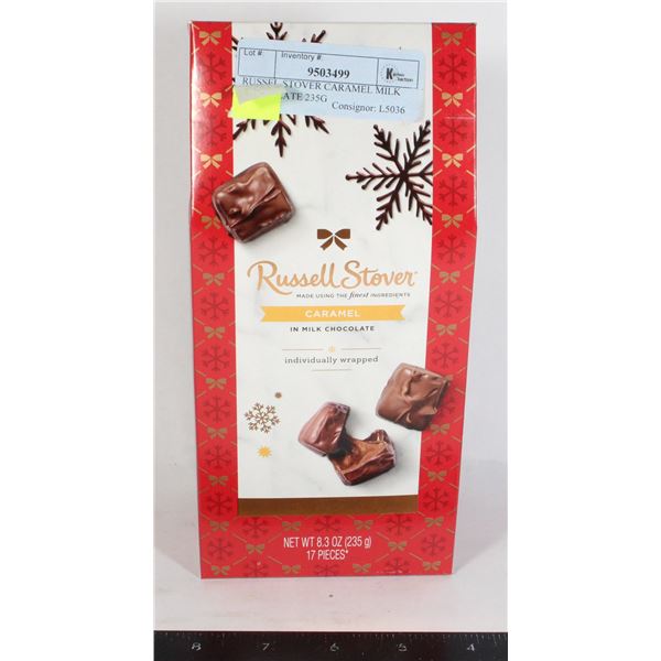 RUSSEL STOVER CARAMEL MILK CHOCOLATE 235G