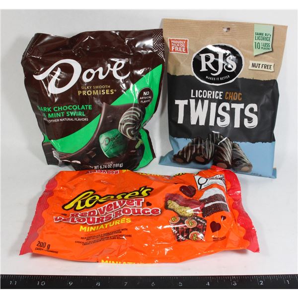 REESE'S / DOVE / RJ'S CHOC TWISTS