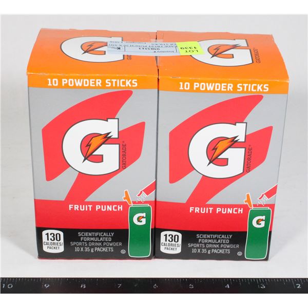 GATORADE FRUIT PUNCH 20 X 35G POWDER STICKS