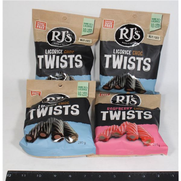 RJ'S CHOC TWISTS / RASPBERRY