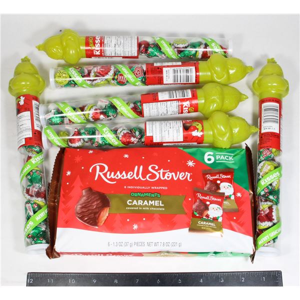 RUSSELL STOVER & GRINCH KISSES LOT 521G