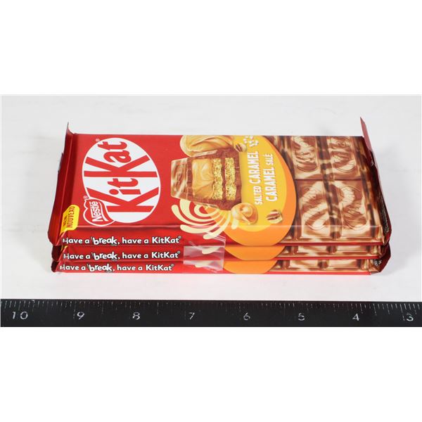 NESTLE KITKAT SALTED CARAMEL CHOCOLATE  (3 x 99G)