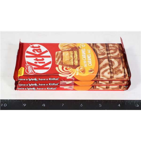 NESTLE KITKAT SALTED CARAMEL CHOCOLATE  (3 x 99G)