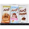 Image 1 : AERO ASSORTED BARS STRAWBERRY, ORIGINAL, CARAMEL
