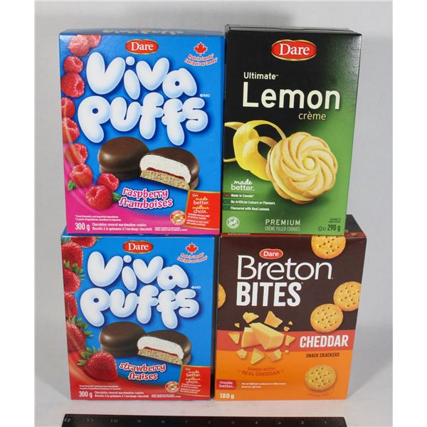 VIVA PUFFS / BRETON BITES / LEMON CREME COOKIES