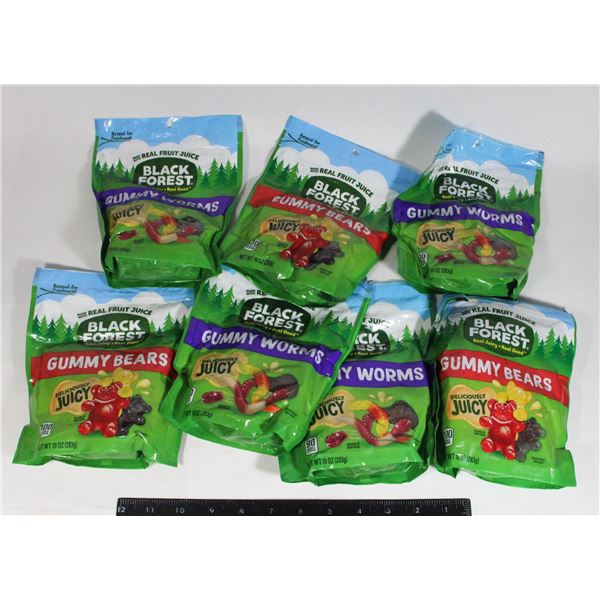 GUMMY BEARS WORMS BLACK FOREST 2KG