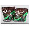Image 1 : DOVE DARK CHOCOLATE & MINT SWIRL 2 X 191G