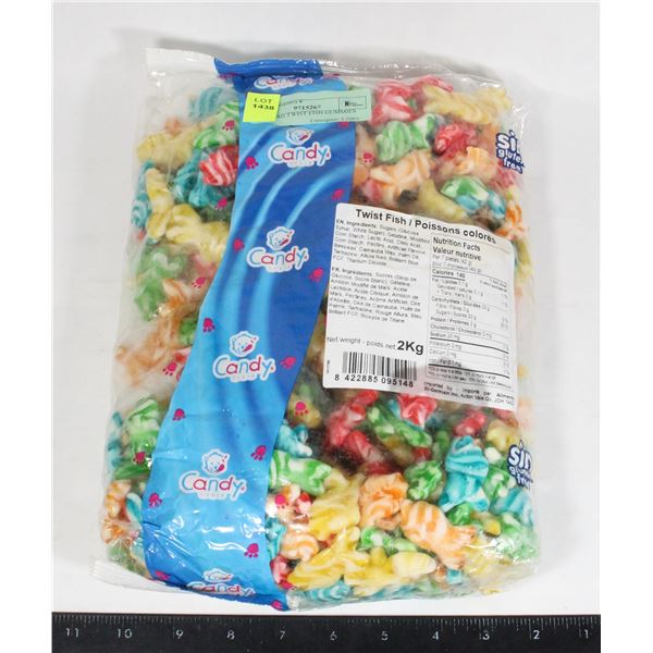 HUGE BAG TWIST FISH GUMMIES 2KG