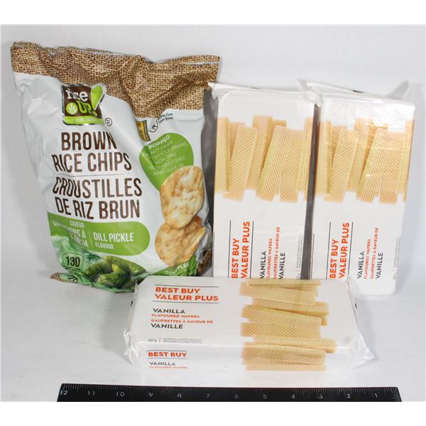 RICE CHIPS & WAFERS LOT 801G