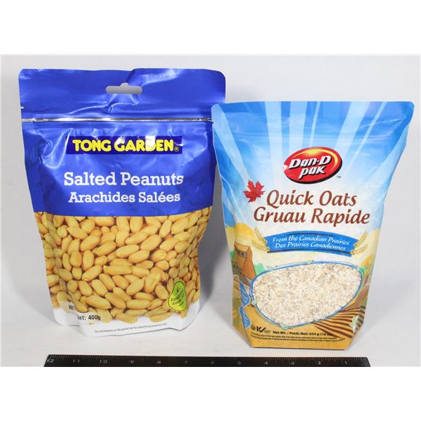 TONG GARDEN PEANUTS 400G / QUICK OATS 454G