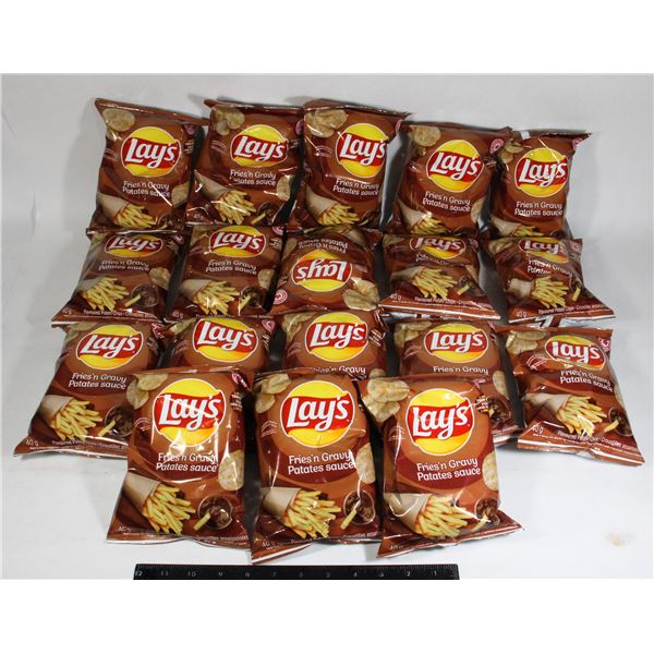 BOX OF MINI LAYS FRIES N GRAVY CHIPS APPROX 1500G