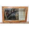 Image 1 : WOOD FRAMED MIRROR. MEASUREMENTS:23"X15"