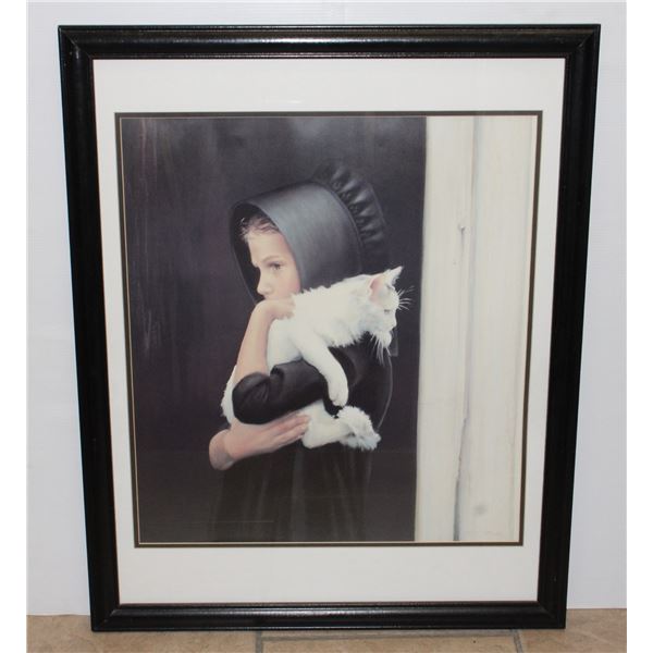 FRAMED PRINT "SARAH" BY NANCY N.A NOEL 31"X24 1/2"