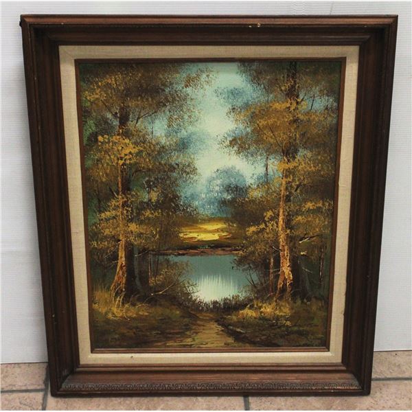 FRAMED LANDSCAPE OIL PAINTING BY PHILLIP CANTRELL
