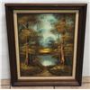 Image 1 : FRAMED LANDSCAPE OIL PAINTING BY PHILLIP CANTRELL