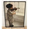 Image 1 : FRAMED PRINT"PETIT VIOLIN" BY DANIELLE RICHARD