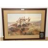 Image 1 : VINTAGE FRAMED PRINT "SIGNAL SMOKE"