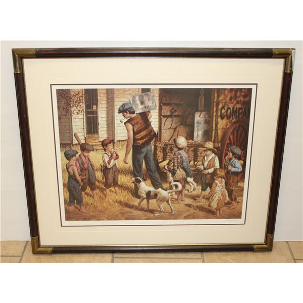 VINTAGE PAINTING "THE ICEMAN"
