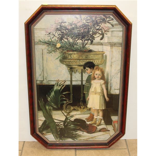 FRAMED PRINT"THE BROKEN FLOWER POT" BY JAN VERHAS