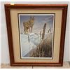 Image 1 : FRAMED PRINT"END OF THE FENCE LINE" BYHERBERT PIKL