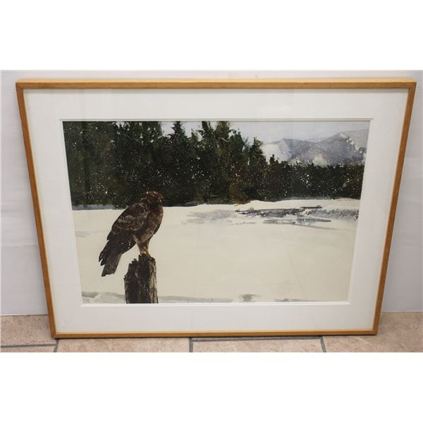ORIGINAL ARTWORK FEATURING BIRD SIGNED BY ARTIST