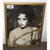 Image 1 : FRAMED VINTAGE ELIZABETH TAYLOR AQUARIUS