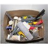 Image 1 : BOX OF USED DIY PAINTING SUPPLIES + MORE