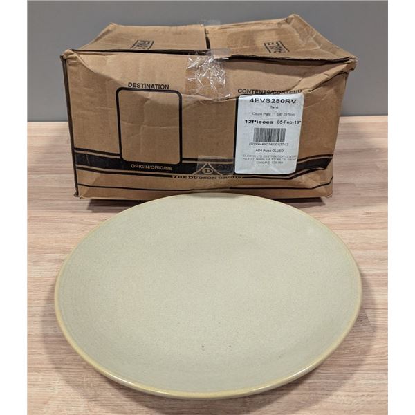 11-5/8" Evo Sand Deep Plates (29.5cm), Dudson 4EVS280RV - Lot of 12 (1 Case)
