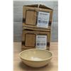 Image 1 : 6-1/2" Evo Sand Deep Oval Bowls (16.5cm), Dudson 4EVS405RV - Lot of 24 (2 Cases)