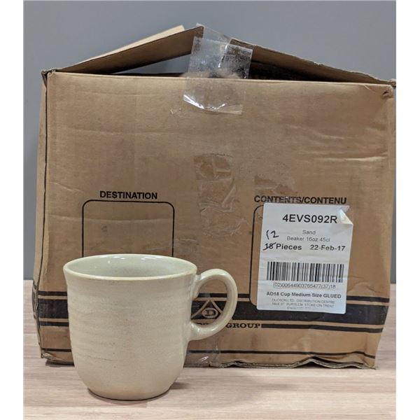 Evo Sand Mug / Cups (Capacity Unknown), Dudson 4EVS092R - Lot of 12 (1 Case)