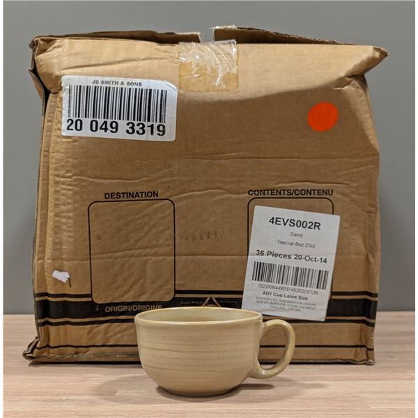 8oz Evo Sand Teacups (23cl), Dudson 4EVS002R - Lot of 36 (1 Case)
