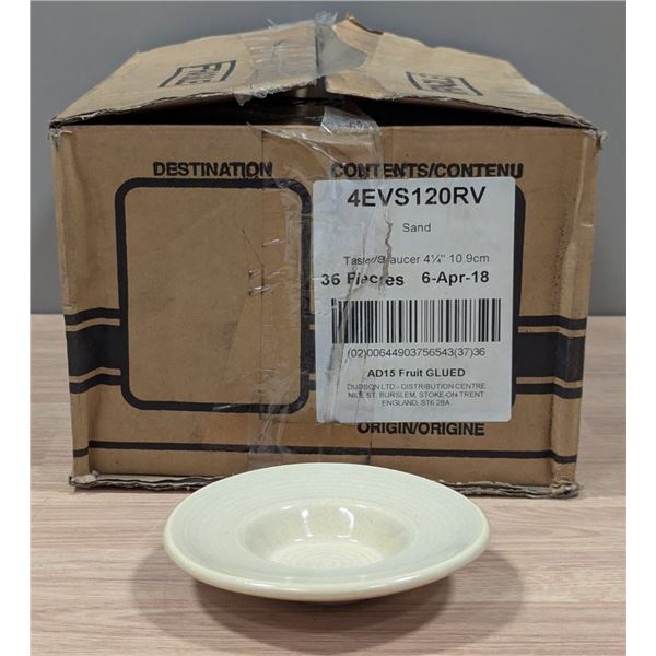 4-1/4" Evo Sand Taster / Saucers (10.9cm), Dudson 4EVS120RV - Lot of 36 (1 Case)