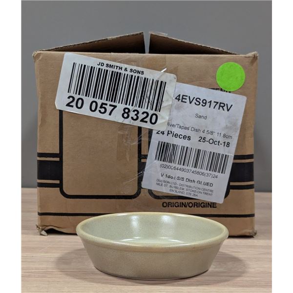 4-5/8" Evo Sand Olive / Tapas Dishes (11.8cm), Dudson 4EVS917RV - Lot of 24 (1 Case)