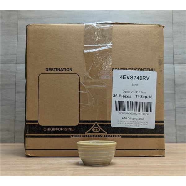 2-1/4" Evo Sand Sauce Dippers (5.7cm), Dudson 4EVS749RV - Lot of 36 (1 Case)