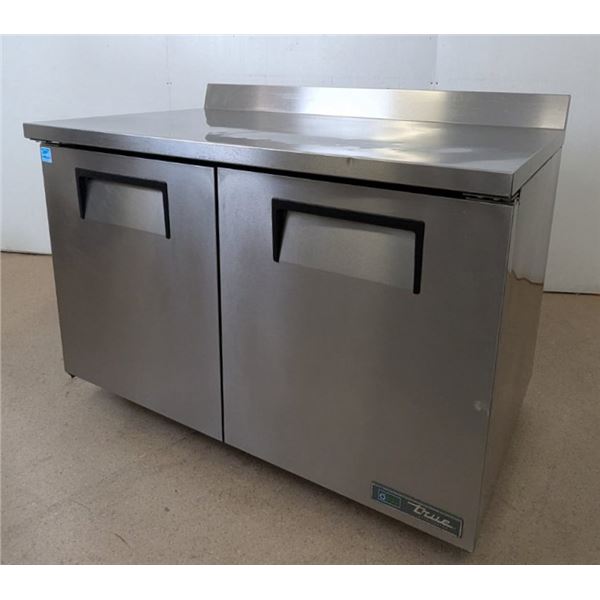 True TWT-48-HT 48" Double Door Worktop Stainless Cooler w/Backsplash