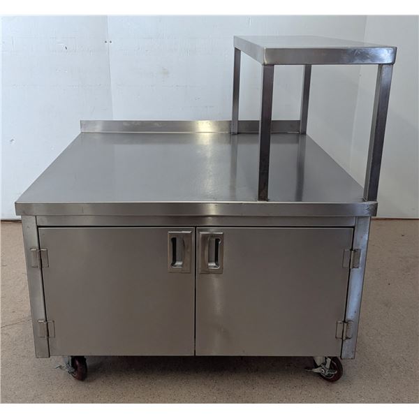 36" x 30" Stainless Steel Cabinet w/Overshelf